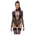 Cottelli - body trasparente con spalline (nero) - M