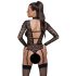 Cottelli - body trasparente con spalline (nero) - M