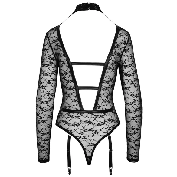 Cottelli - body trasparente con spalline - nero - M