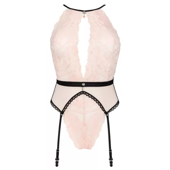 Obsessive Lilines - body con reggicalze - rosa - L/XL