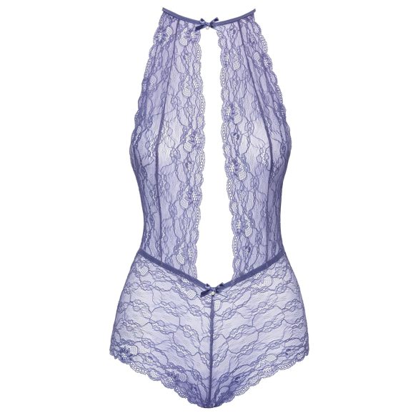 Kissable - body in pizzo con collo allacciato - viola - L/XL