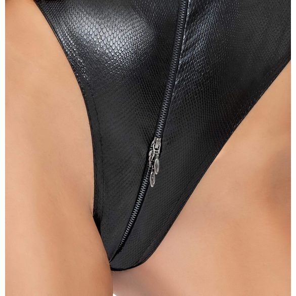 Noir - body in stampa pitone (nero)