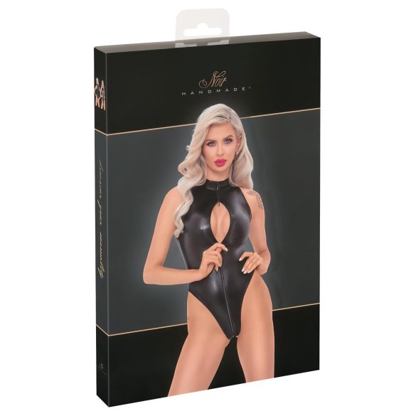 Noir - Body effetto pelle di serpente (nero) - XL