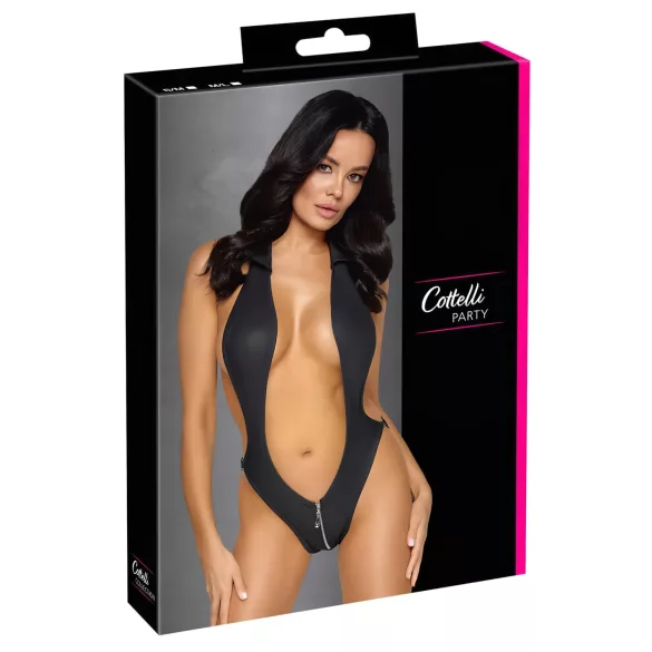 Cottelli Party - body con colletto - nero