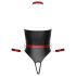 Cottelli Bondage - body lucido e manette (nero) - L