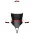 Cottelli Bondage - body lucido con manette per polsi - nero - L