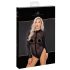 Noir - body a maniche lunghe con stampa leopardata (nero) - M