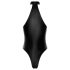 Noir - body lucido con collo halter (nero)