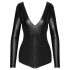 Noir - body donna maniche lunghe lucido - nero - XL