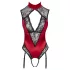 Cottelli - body con pizzo e collo halter - rosso - L