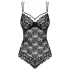 Obsessive - body in pizzo sexy - nero