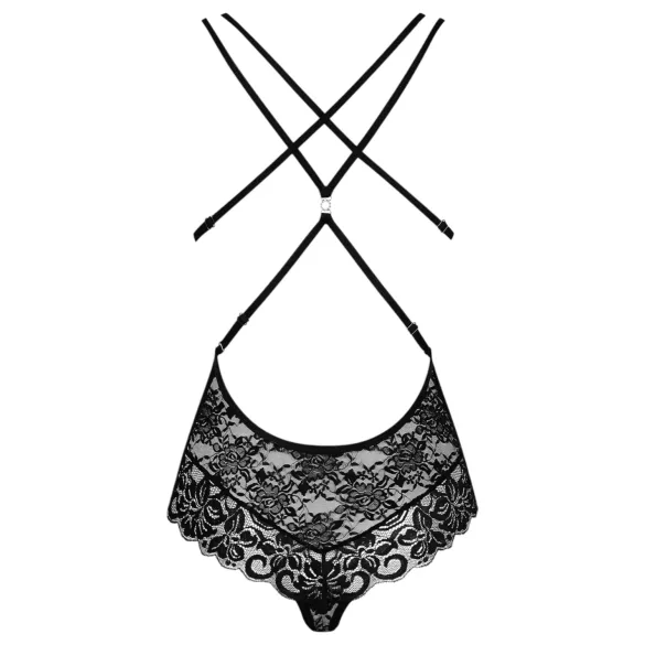 Obsessive - body in pizzo sexy - nero