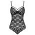 Obsessive 860-TED-1 - super sexy body in pizzo (nero) - L/XL