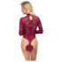 Cottelli - Body in pizzo trasparente (rosso) - M