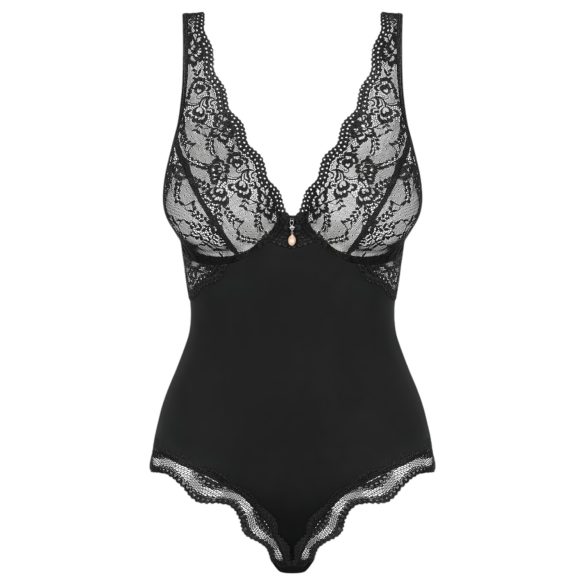 Obsessive Luvae - body trasparente seno scoperto - nero