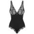 Obsessive Luvae - body trasparente seno scoperto - nero - L/XL