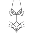 Obsessive - body con imbracatura decorativa - nero - S/M