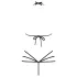 Obsessive - body con imbracatura decorativa - nero - S/M