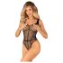 Obsessive B336 - body trasparente e aperto in rete (nero) - Taglia S-L