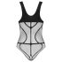 Obsessive B336 - body trasparente e aperto in rete (nero) - Taglia S-L