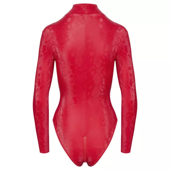Cottelli - body donna effetto pelle serpente - rosso - M