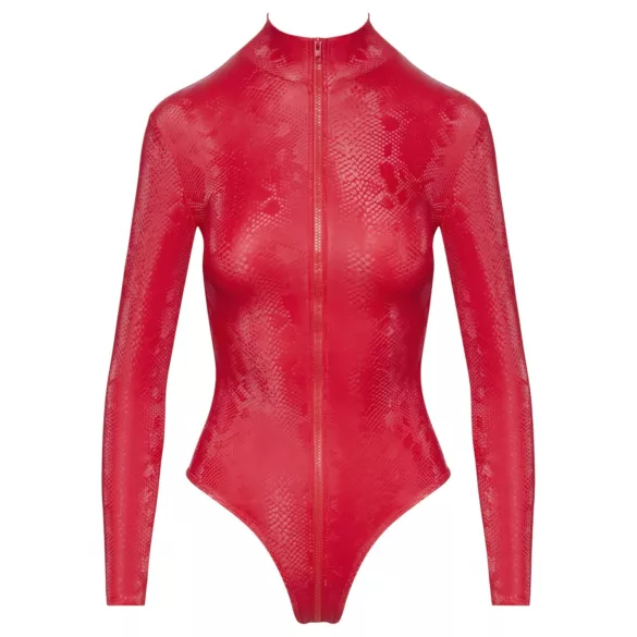 Cottelli - body donna effetto pelle serpente - rosso - L
