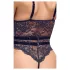 Cottelli - body aperto con spalline - nero - L