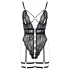 Cottelli - body aperto con spalline - nero - L