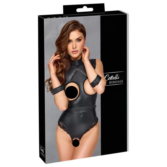 Cottelli Bondage - body aperto seno - nero