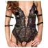 Cottelli Bondage - body aperto in pizzo - nero - M