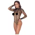 Cottelli - body aperto a righe - nero - taglia S-L
