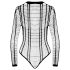 Cottelli - body aperto a righe (nero) - S-L