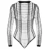 Cottelli - body aperto a righe - nero - taglia S-L