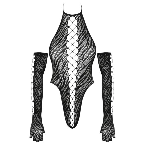 Cottelli - body con guanti (nero) - S-L