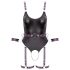 Cottelli - body bondage aperto con manette (nero) - M