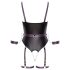 Cottelli - body bondage aperto con manette (nero) - M