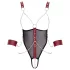 Cottelli Bondage - body aperto con cinturini e catena - nero
