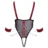 Cottelli Bondage - body aperto con cinturini e catena - nero - M