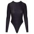 Cottelli - body nero scintillante con schiena aperta