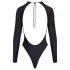 Cottelli - body nero scintillante con schiena aperta - M