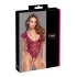 Cottelli - body in pizzo con perle - rosso