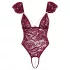 Cottelli - body in pizzo con perle - rosso - M