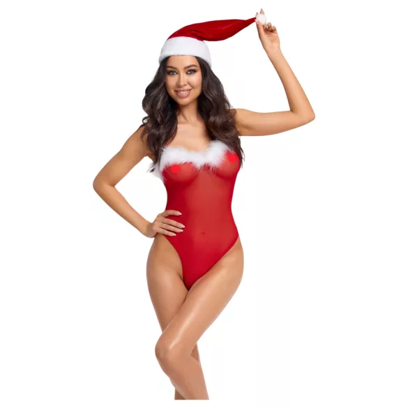 Cottelli - body natalizio con accessori - rosso
