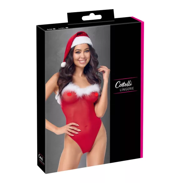 Cottelli - body natalizio con accessori - rosso