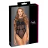 Cottelli - body trasparente in pizzo nero