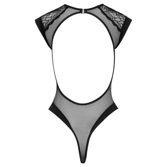 Cottelli - body trasparente in pizzo nero