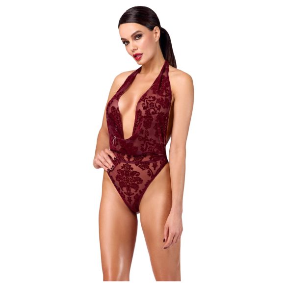 Noir Kink Royal - body trasparente (rosso) - L
