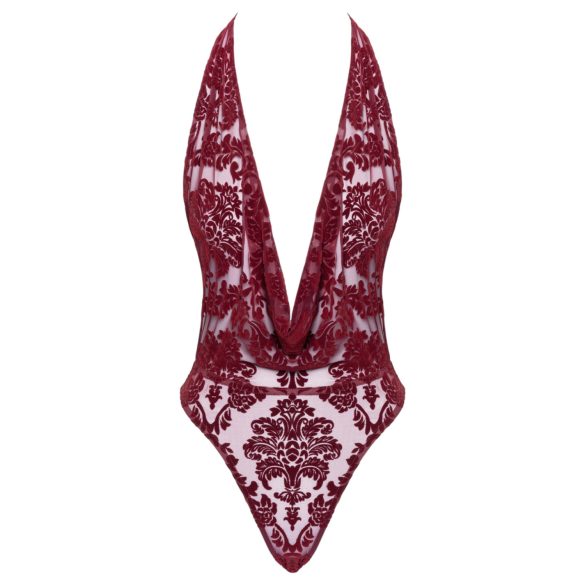 Noir Kink Royal - body trasparente (rosso) - L