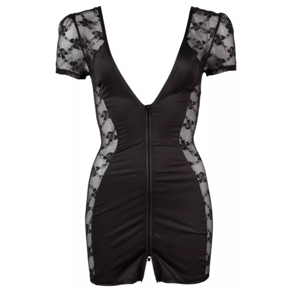 Cottelli - Abito lingerie con pizzo e fiocco - nero