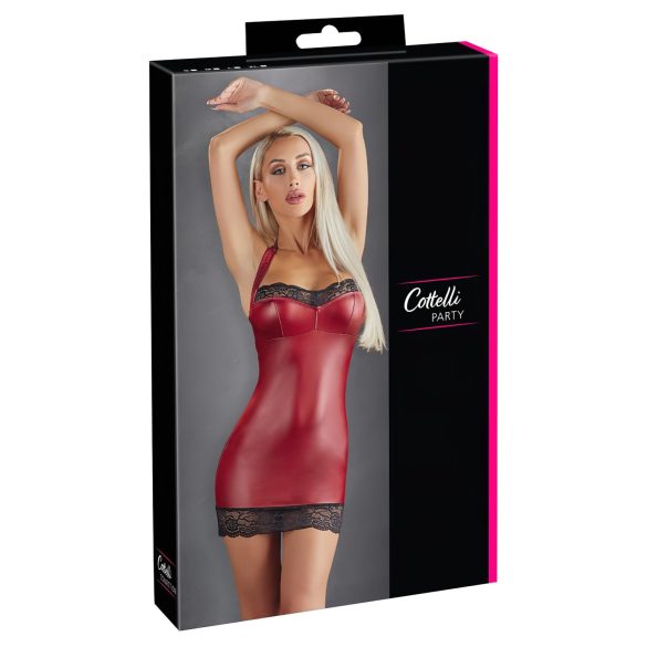 Cottelli - mini abito lucido (rosso) - M
